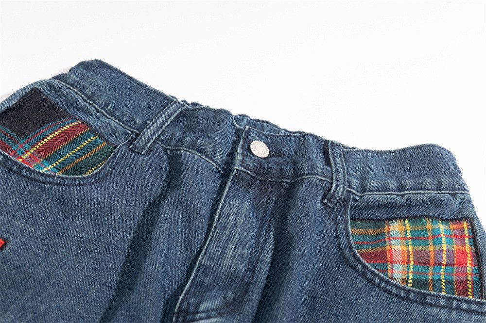 Japanese Brand × Jean Funny cartoon embroidery boys hip-hop trendy workwear jeans Size US 32 / EU 48 - 3 Thumbnail