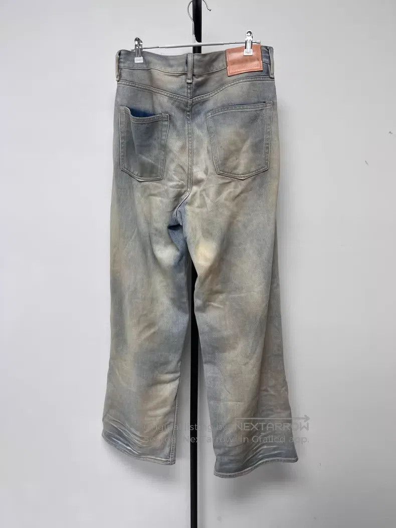 Acne Studios Acne Studios Ripped Design Mid-Rise Loose Wide Leg Denim P Size 30" / US 8 / IT 44 - 2 Thumbnail