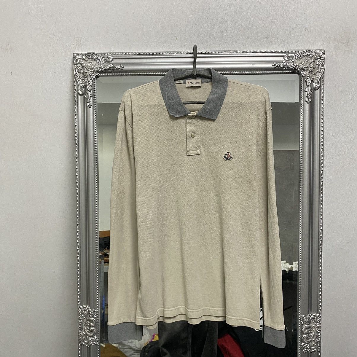 Moncler Moncler Long Sleeve Polo Shirt Size US XL / EU 56 / 4 - 1 Thumbnail