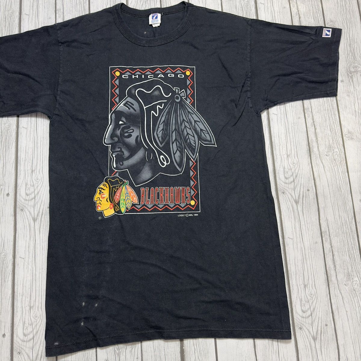 Logo 7 × NHL × Vintage Vintage Chicago Blackhawks tee Size US L / EU 52-54 / 3 - 3 Thumbnail