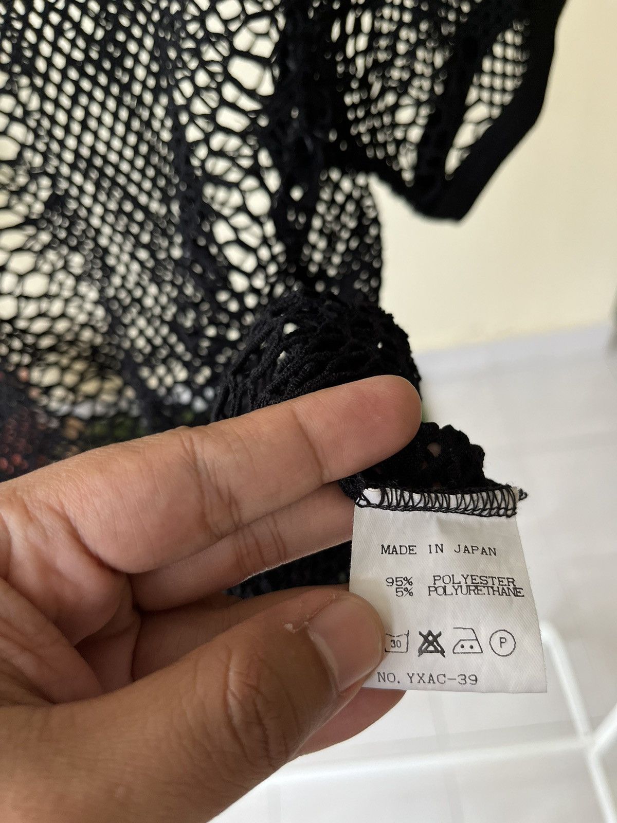 Yoshiyuki Konishi Rare 💥 Yoshiyuki Konishi Mesh Size S / US 4 / IT 40 - 7 Thumbnail