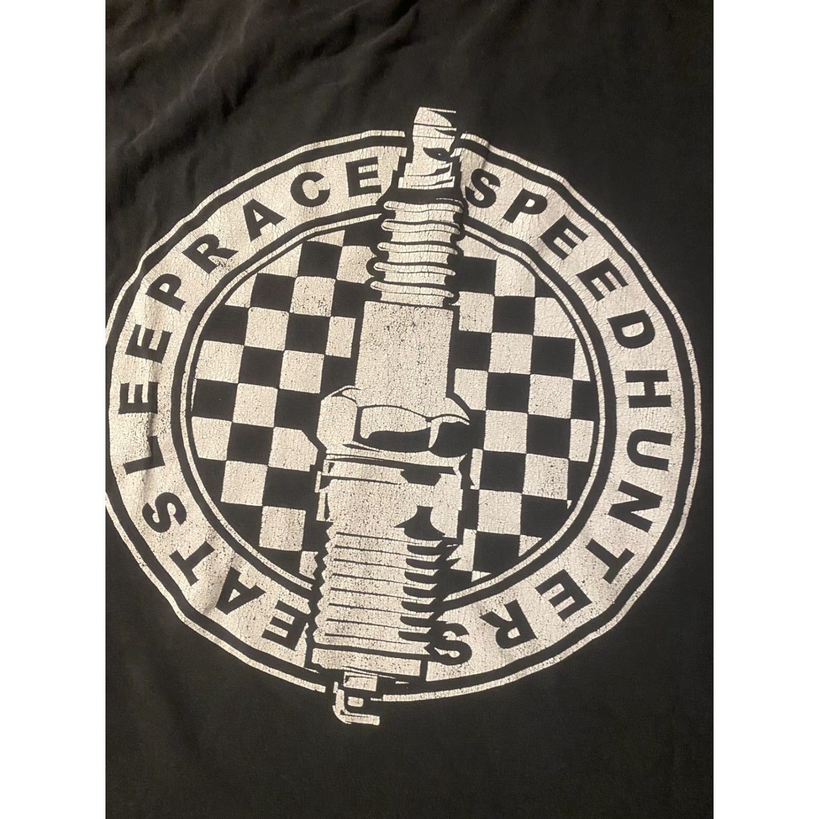 Vintage VINTAGE Mens Large Bang Gears Burn Rubber T-shirt Black Short Sleeve Eat Sleep Race Car Racing Crew Neck Cotton Blend Mens, Womens, or Boys? Size US L / EU 52-54 / 3 - 7 Thumbnail