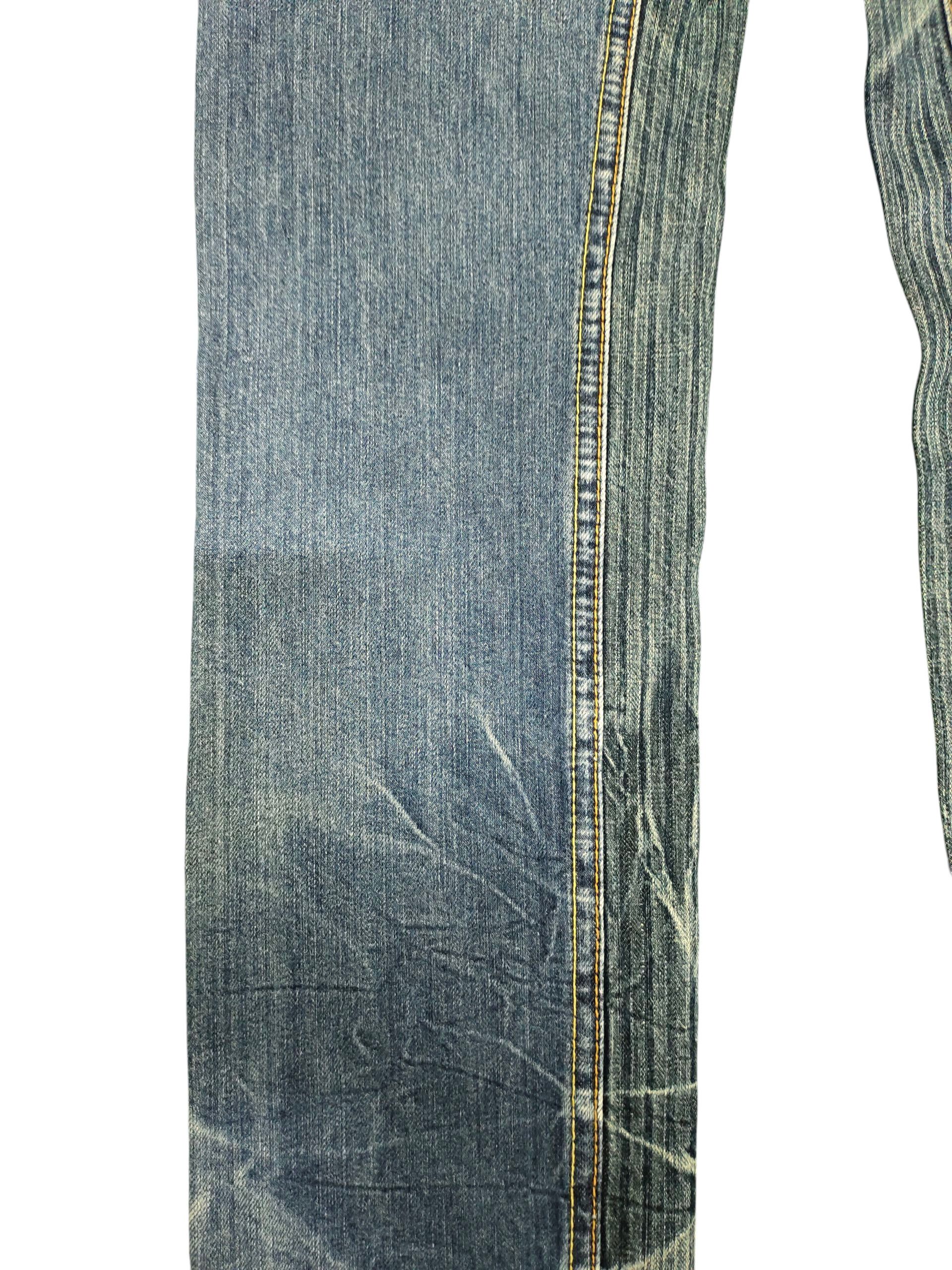 Eternal Japanese Brand Eternal Sukajan Clawmark Distress Denim Jeans Size US 30 / EU 46 - 4 Thumbnail