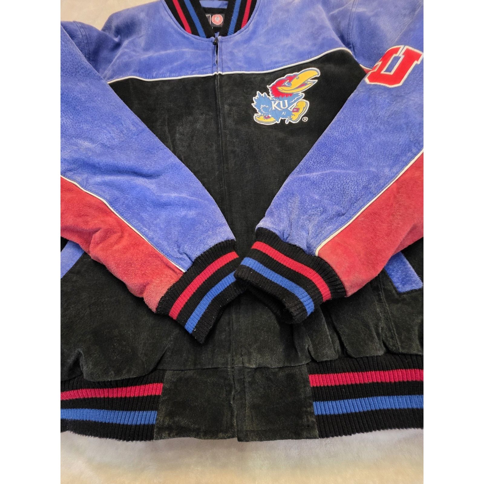 G-III Kansas Jayhawks G-III brand Men's Blk Suede Size Xl Varsity Size US XL / EU 56 / 4 - 3 Thumbnail