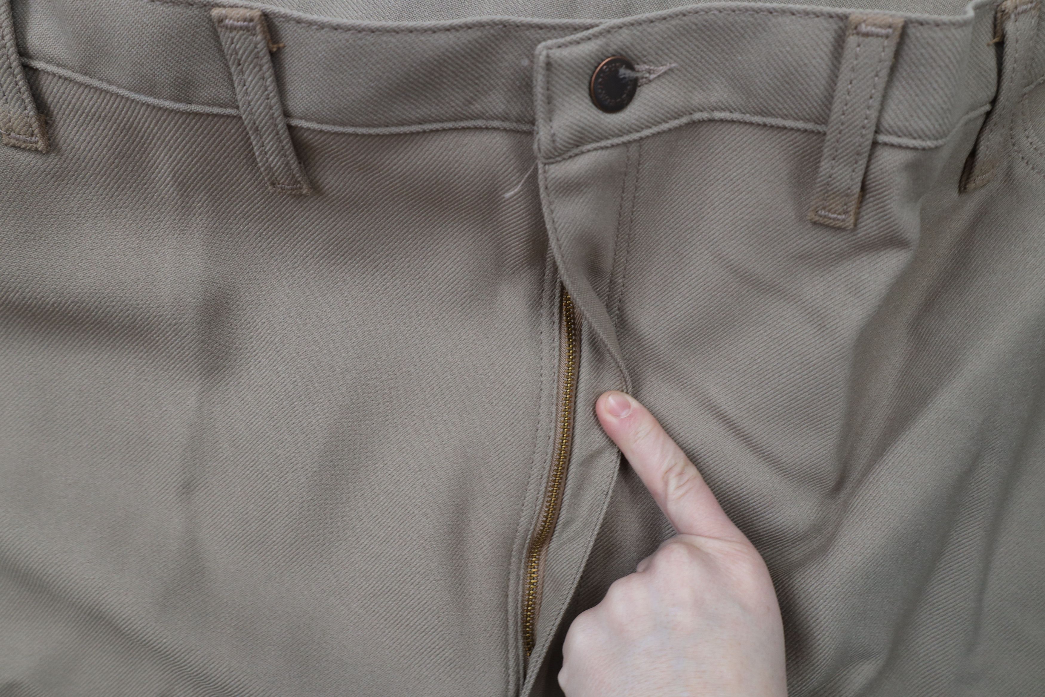 Vintage × Wrangler Deadstock Vintage 90s Wrangler Knit Wide Leg Pants Beige USA Size US 44 / EU 60 - 7 Thumbnail