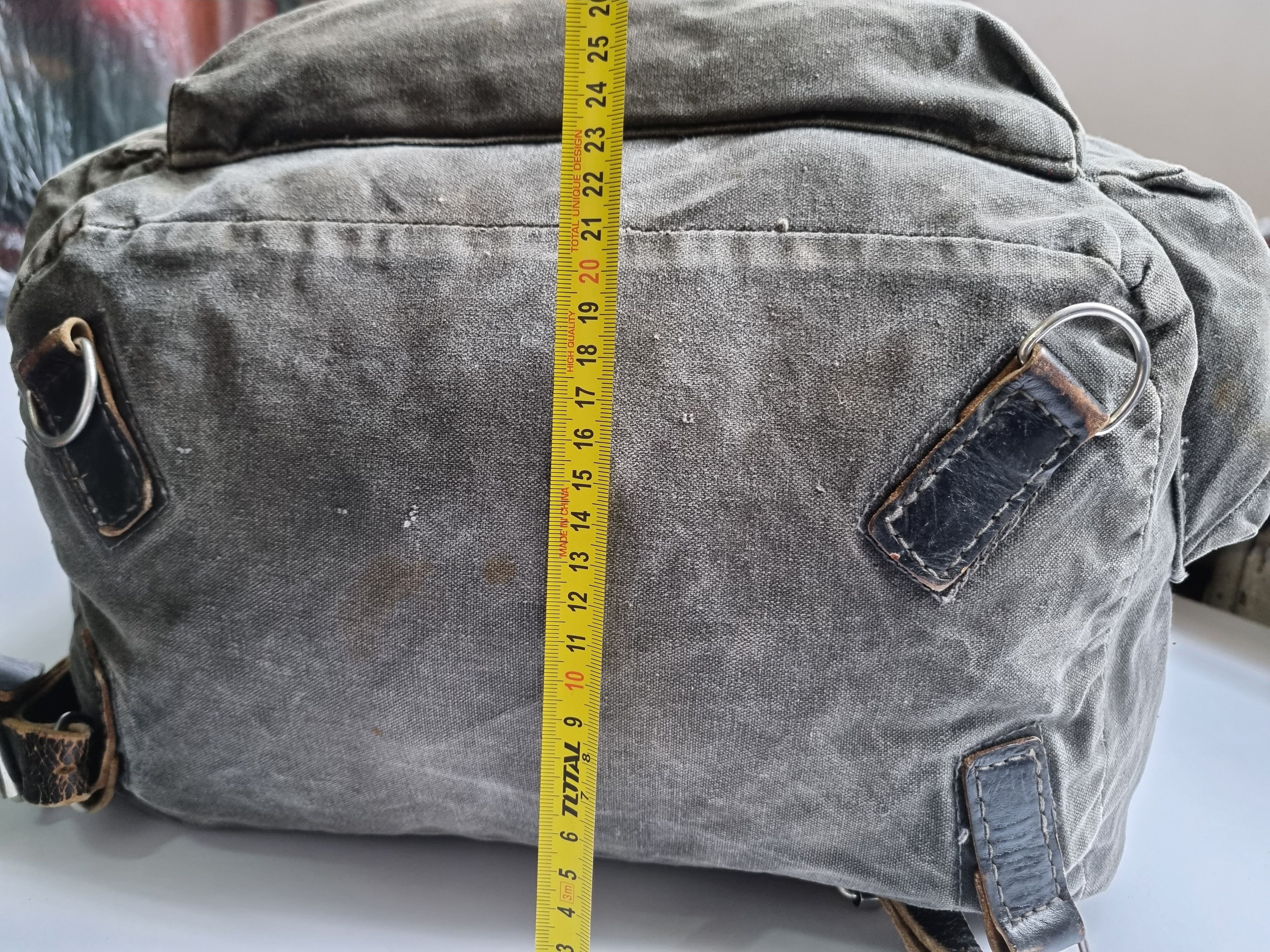 Japanese Brand 50s Vintage Sun Faded Thrashed Backpack Amazing Fade Size ONE SIZE - 10 Thumbnail