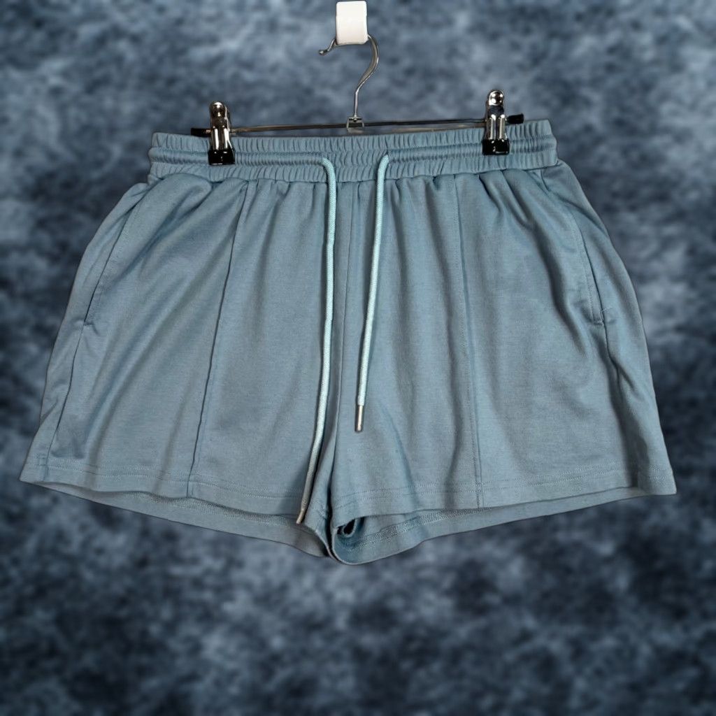 Cider VINTAGE Cider Women's Casual Athletic Pull-On Shorts Size Large Blue 28in Waist Elastic Pockets Size 36" / US 14 / IT 50 - 1 Thumbnail