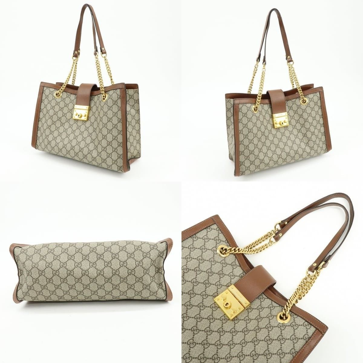 Gucci Gucci Padlock GG Supreme Shoulder Bag Beige Size ONE SIZE - 3 Thumbnail