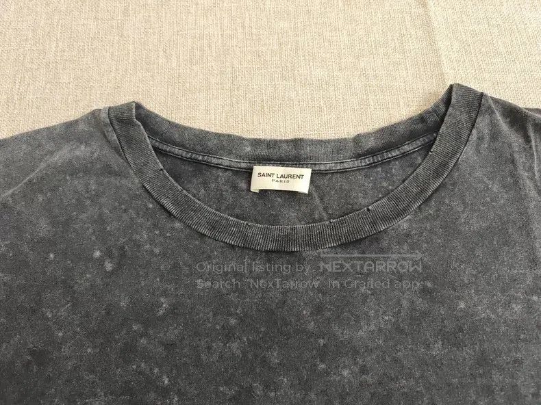 Saint Laurent Paris Saint Laurent Paris Men's short-sleeved T-shirt i Size US M / EU 48-50 / 2 - 2 Thumbnail