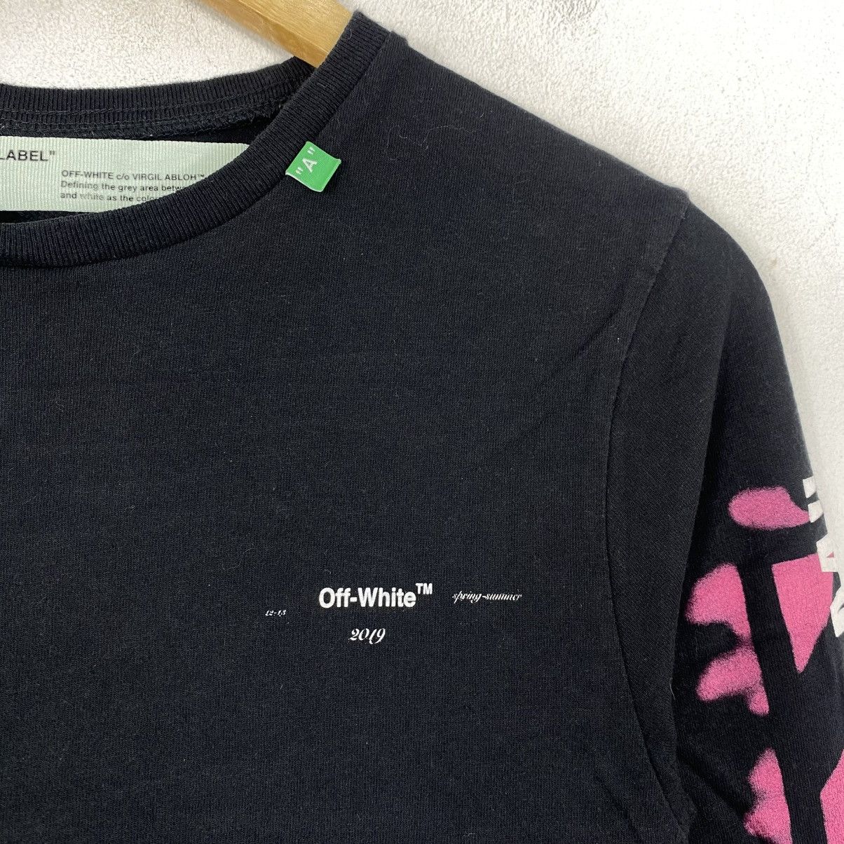 Off-White Off-White SS19 Impressionism Diag Stencil LS Tee Black XS Size US XS / EU 42 / 0 - 4 Thumbnail