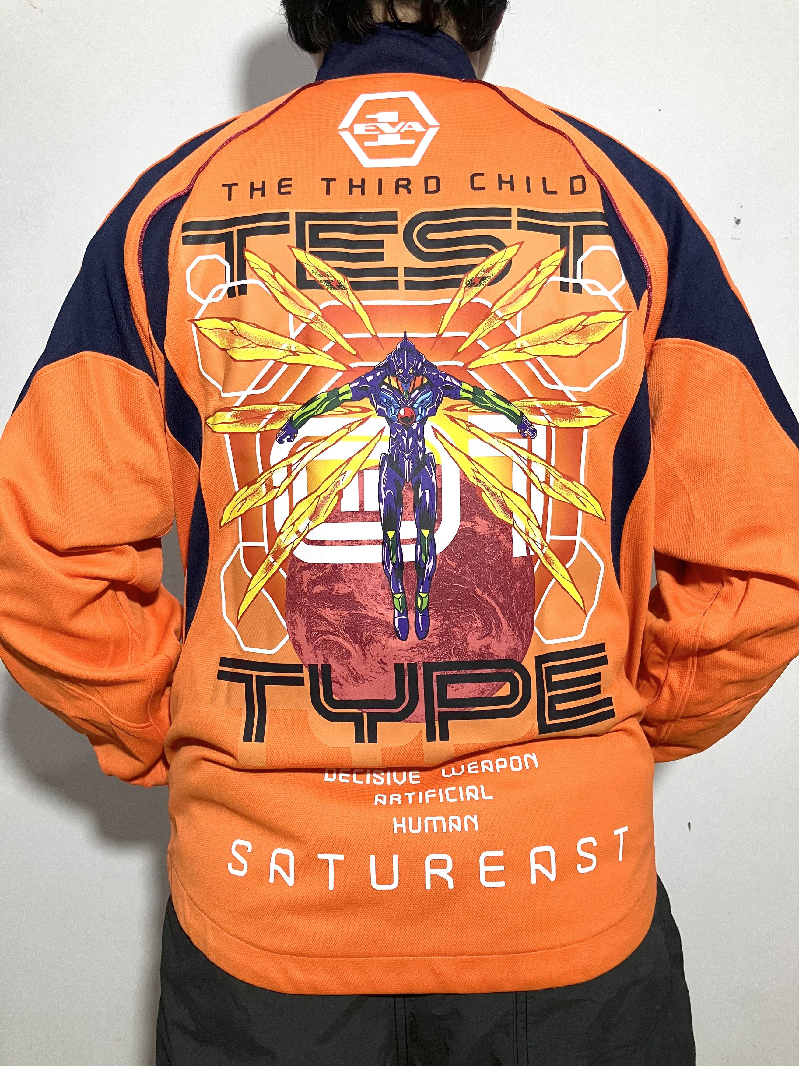 Anime Rework Jersey Anime Evangelion in Asics Tracktop Size US XL / EU 56 / 4 - 1 Thumbnail