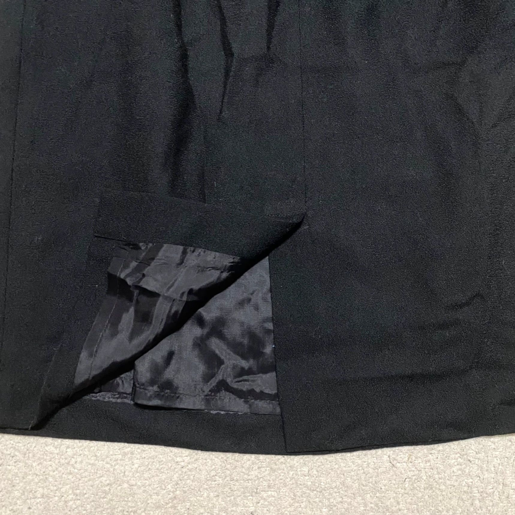 Talbots Talbots Skirt Womens 12 Black Wool Pencil Straight Knee Length Lined Office Business Size 34" / US 12 / IT 48 - 7 Thumbnail