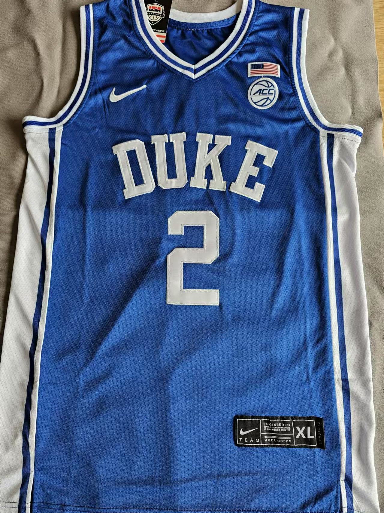 NCAA Duke #2 Cooper Flagg Jersey Home Size US XL / EU 56 / 4 - 1 Thumbnail