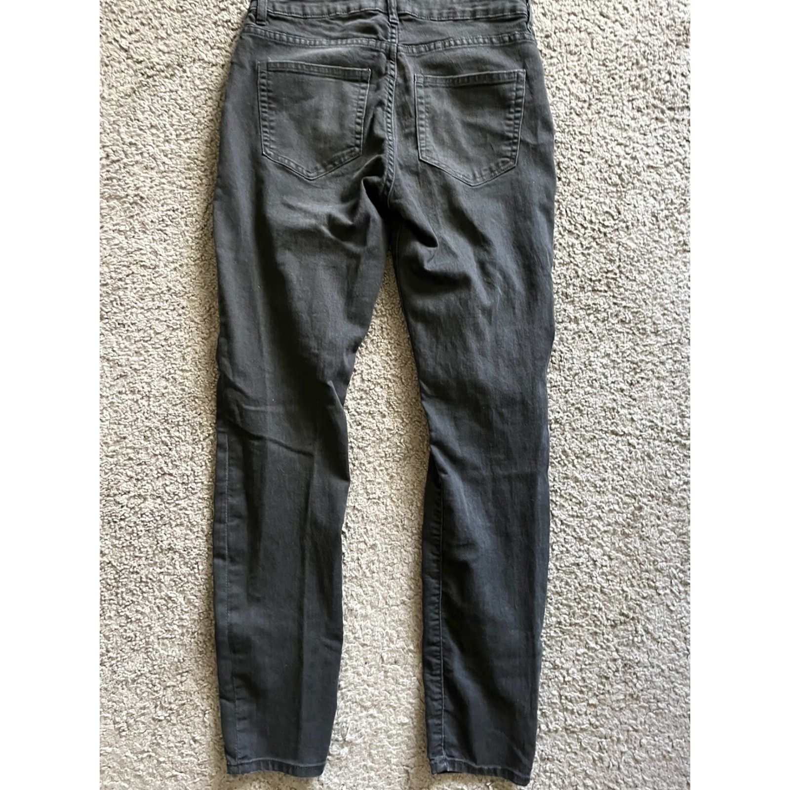 H&M H&M Womens High Rise Skinny Jeans 12 Black Solid Zip Up Size 34" / US 12 / IT 48 - 3 Thumbnail