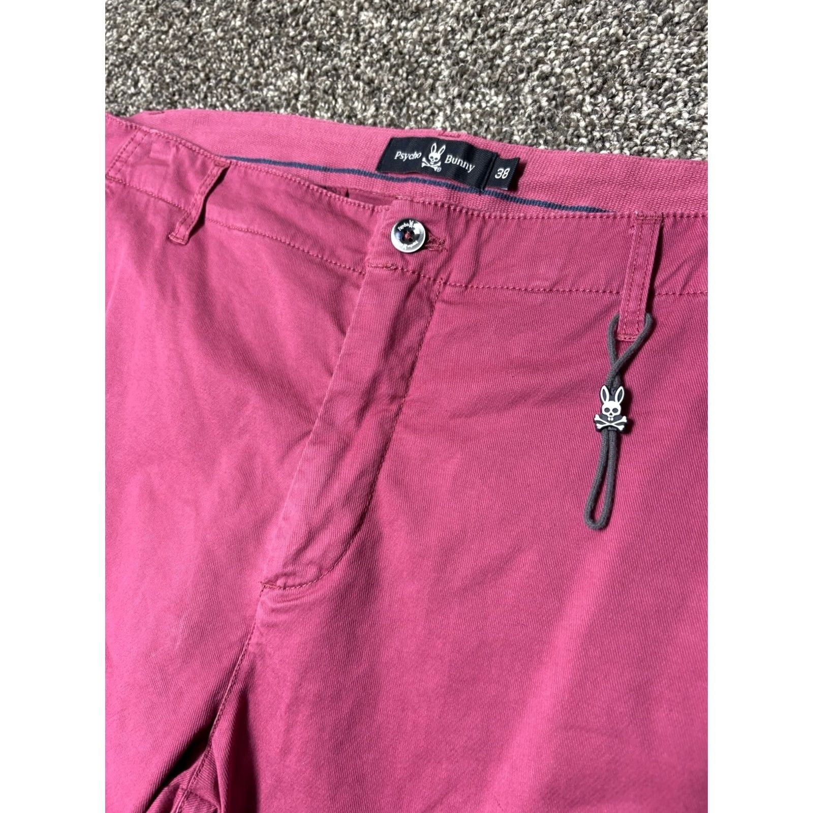 Psycho Bunny Psycho Bunny Pants 38x34 Pink Cotton Stretch - Casual Mens 38 Size Size US 38 / EU 54 - 4 Thumbnail