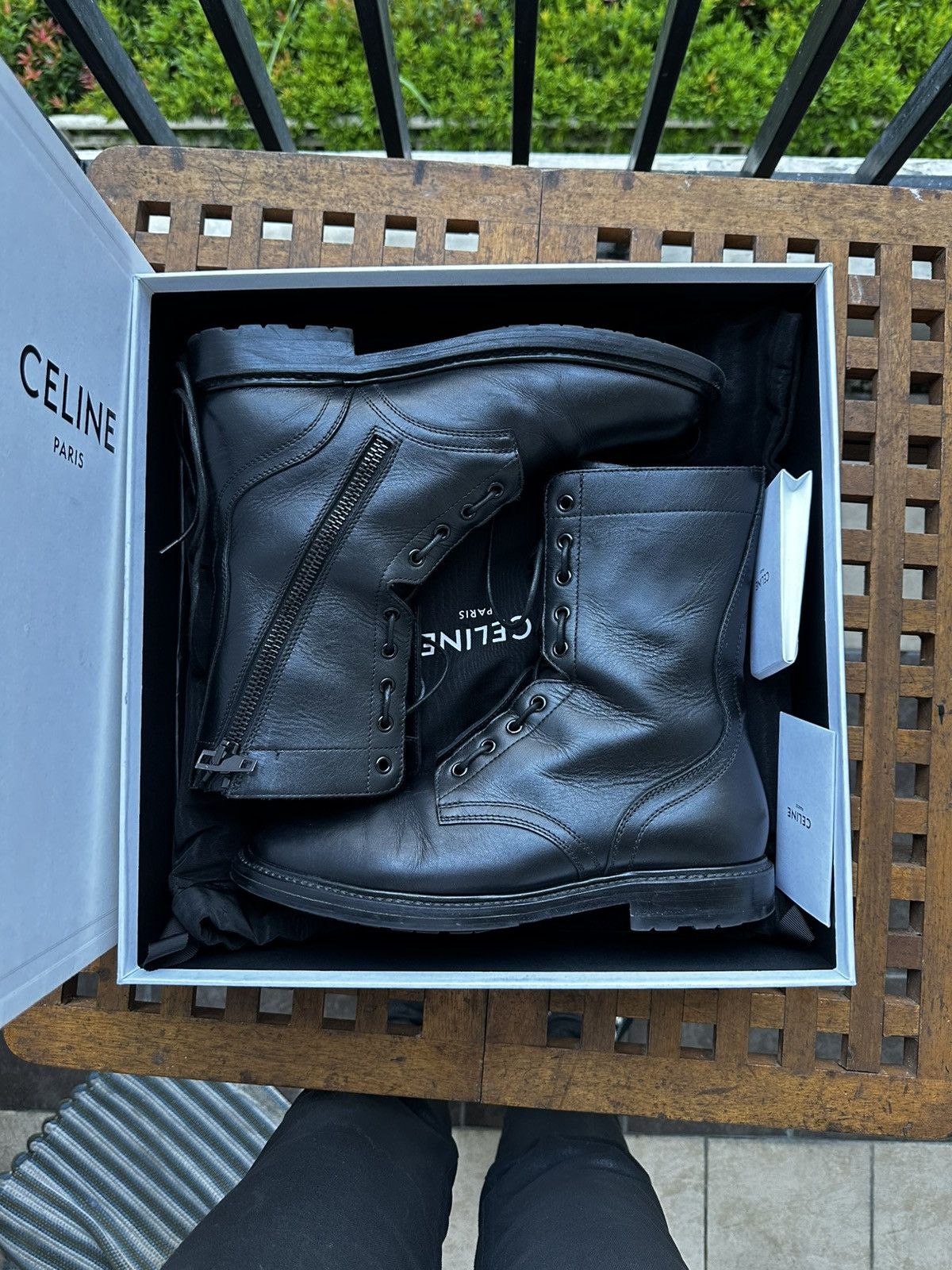 Celine Celine x Hedi Slimame Ranger Boots Size US 9 / EU 42 - 1 Thumbnail