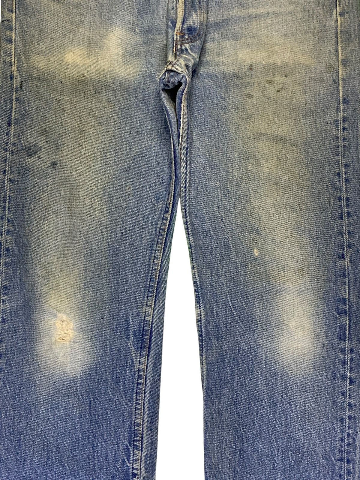 Levi's Vintage 90s Levis 501 Mud Wash Distressed Loose Jeans Size US 31 - 5 Thumbnail