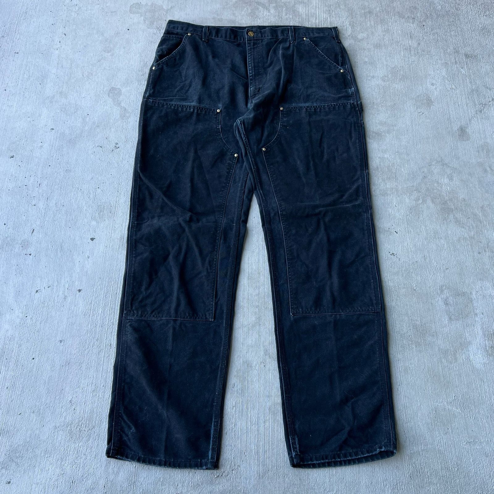 Carhartt × Vintage Carhartt black double knee work wear carpenter pants Size US 40 / EU 56 - 1 Thumbnail