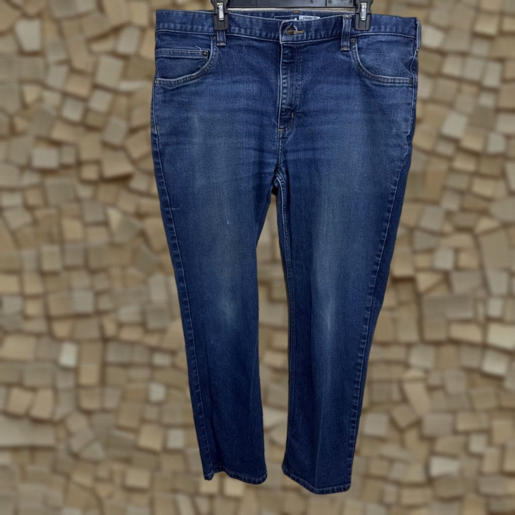 Carhartt Carhartt Jeans Men's 40x32 Force Straight Fit Low Rise 5-Pocket Tapered Blue Size US 40 / EU 56 - 1 Thumbnail