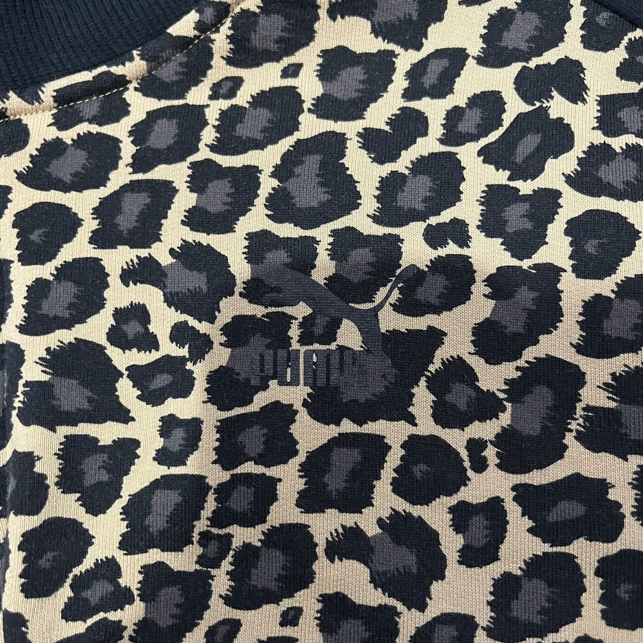 Puma Puma Wild Pack Leopard Cropped Half Zip Pullover Size M / US 6-8 / IT 42-44 - 7 Thumbnail