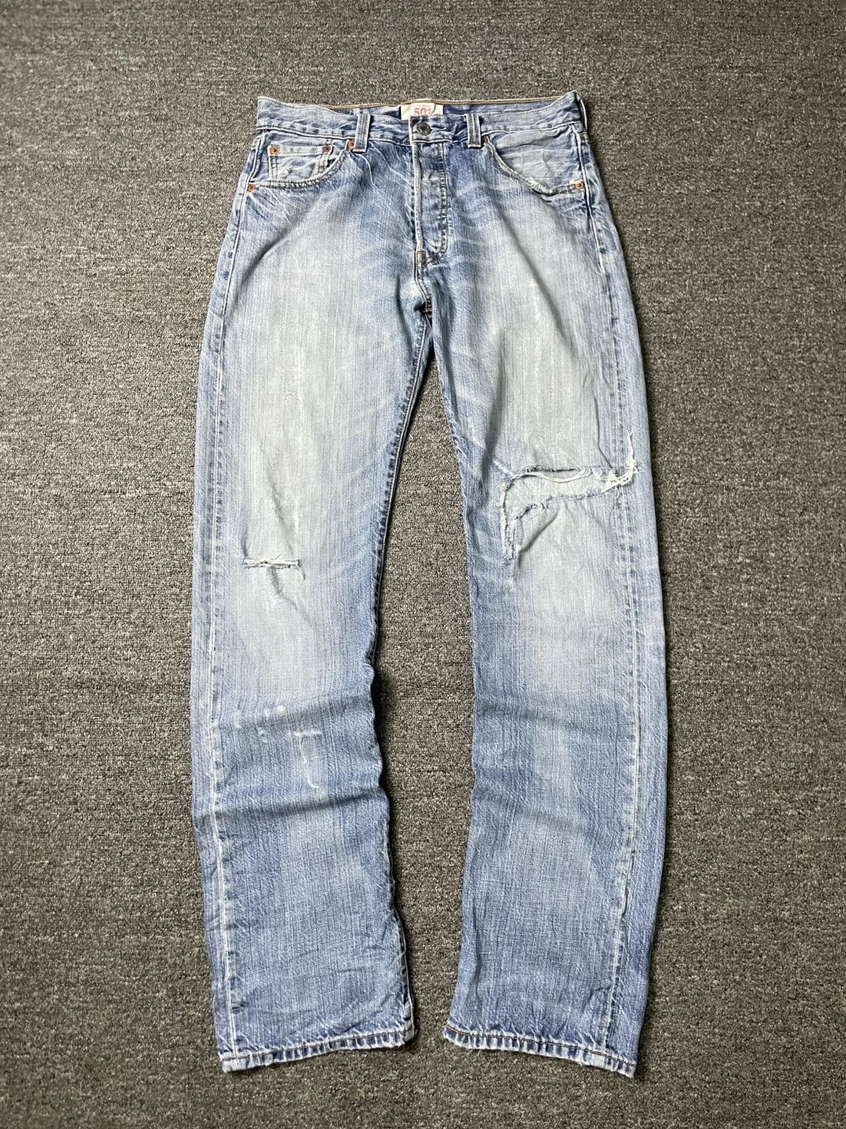 Levi's × Vintage Vintage Levi’s Distressed Denim Jeans (67) Size US 30 / EU 46 - 1 Thumbnail