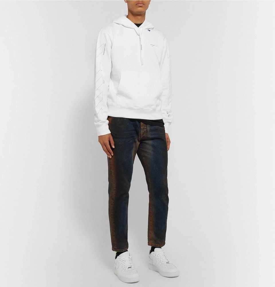 Off-White White Reflective Unfinished Arrows Hoodie Size US M / EU 48-50 / 2 - 3 Thumbnail