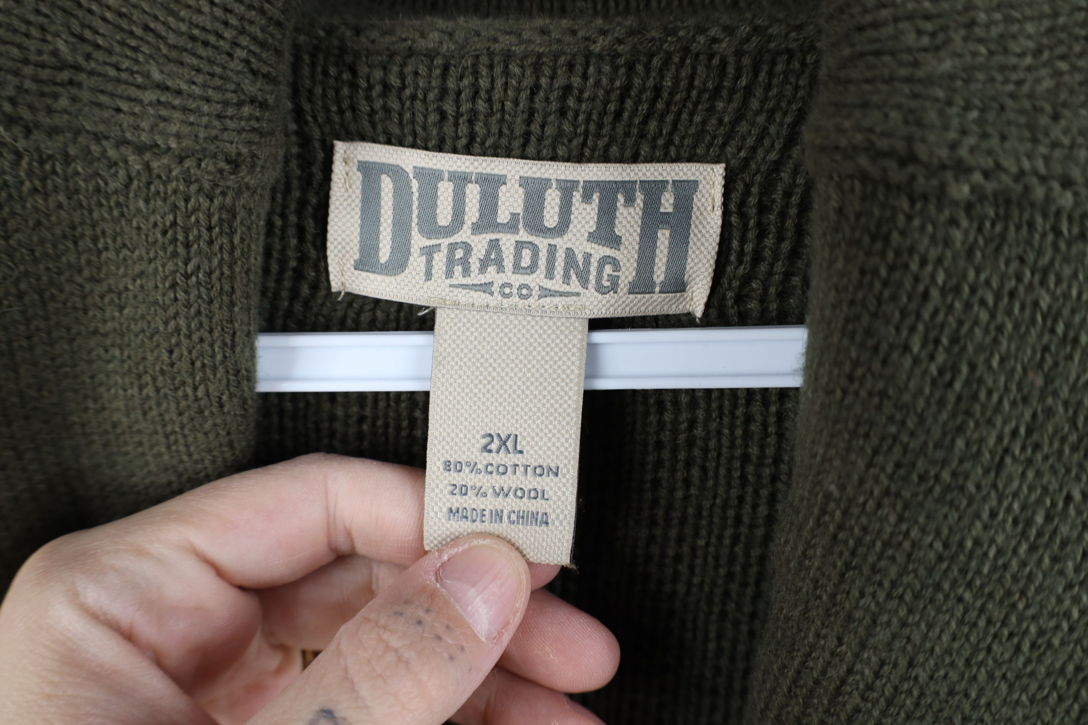 Duluth Trading Company Duluth Trading Co Ribbed Knit High Neck Military Sweater Size US XXL / EU 58 / 5 - 8 Thumbnail