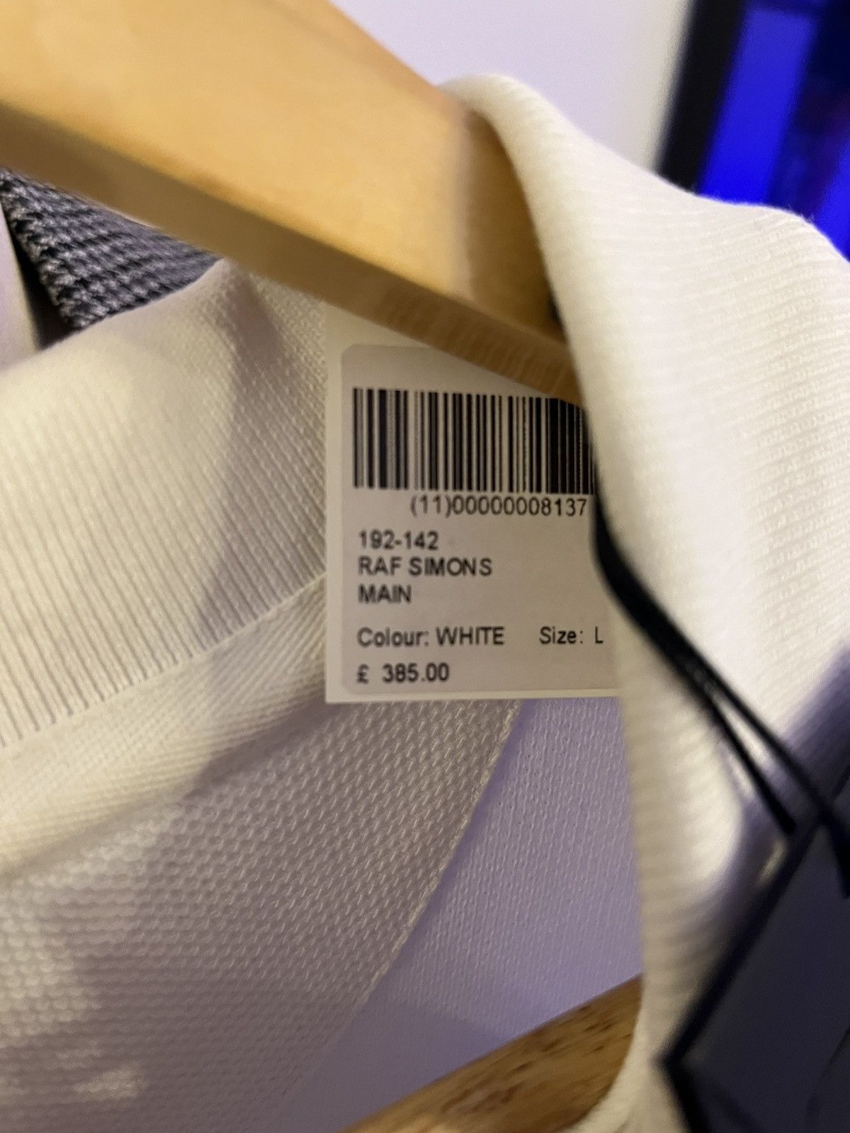 Raf Simons RAF simons white embroidered shirt sleeve polo shirt Size US L / EU 52-54 / 3 - 5 Thumbnail