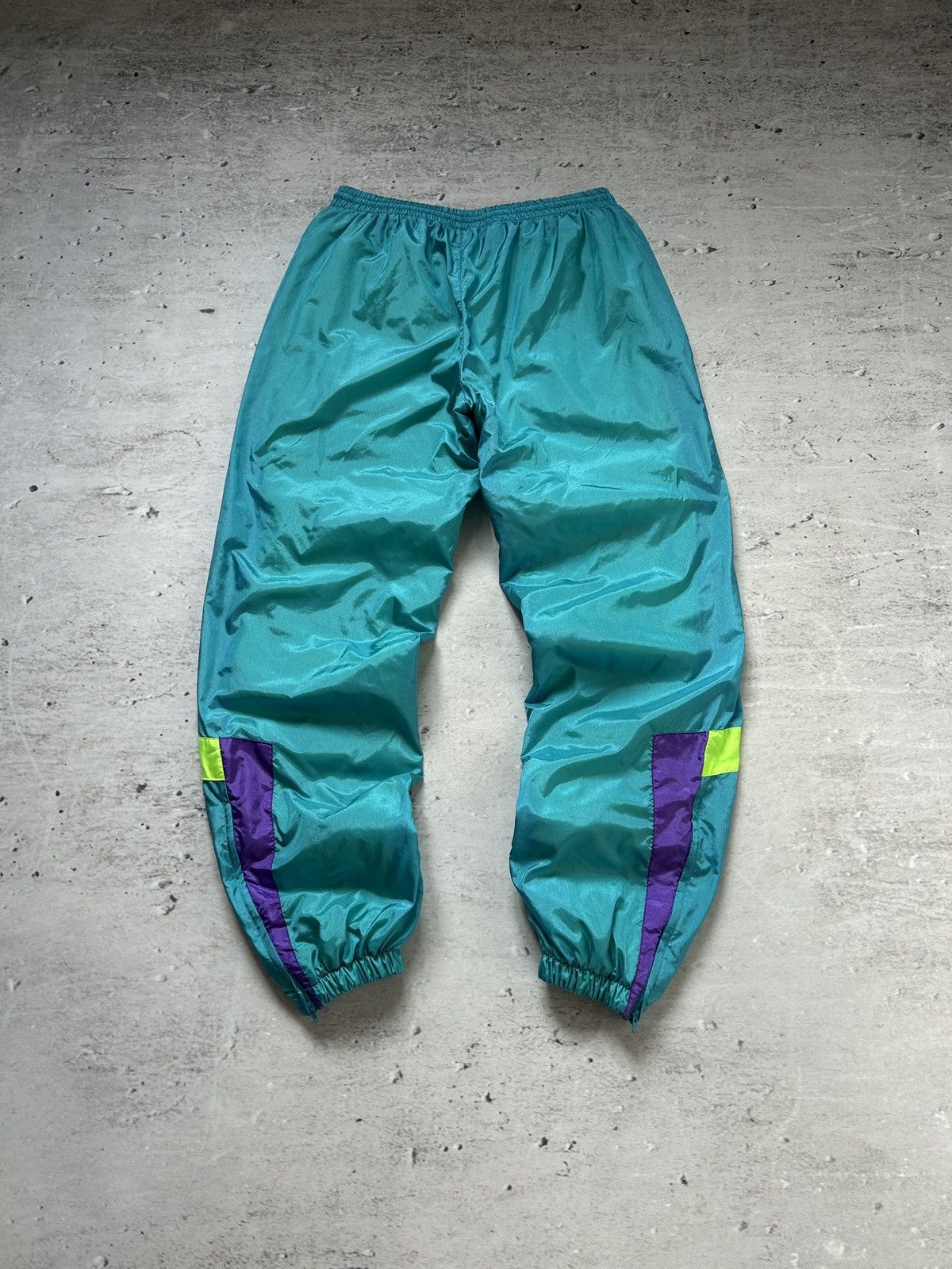 Nike 💥Rare Vintage Nike Baggy Nylon Track Pants 80s Og Y2k HipHop Size US 32 / EU 48 - 11 Thumbnail