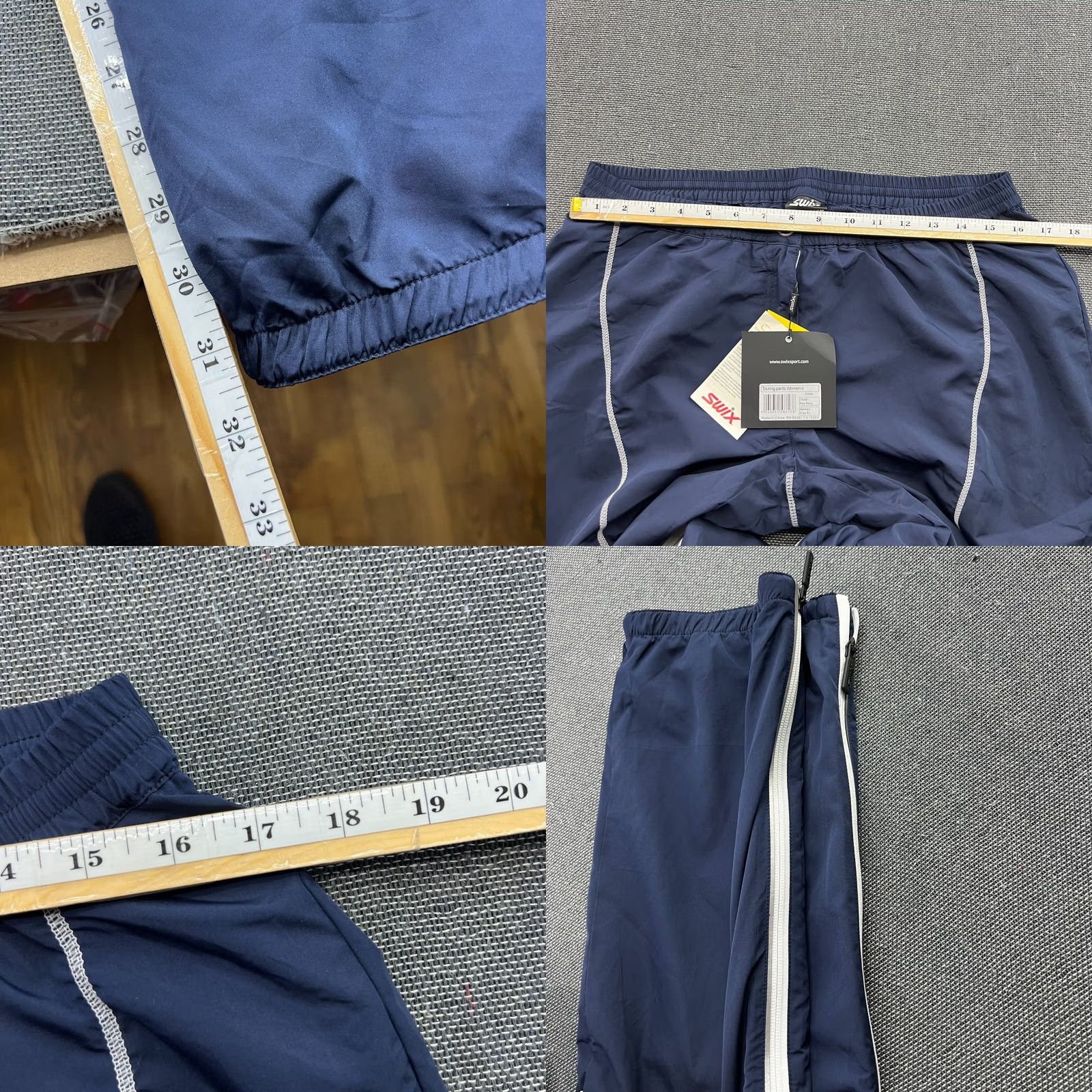 Vintage Swix Nordic X Cross Country Ski Pants Womens XL Blue Regular Softshell Lightweight Water Resistant Quick Dry Track Pants Skiing Womens XL Blue Swix Size 40" / US 18 - 8 Thumbnail