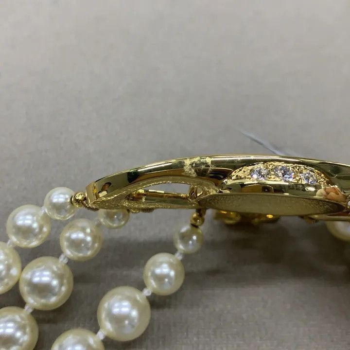 Vivienne Westwood Vivienne Westwood Three Row Pearl Bas Relief Choker -2507 Size ONE SIZE - 5 Thumbnail