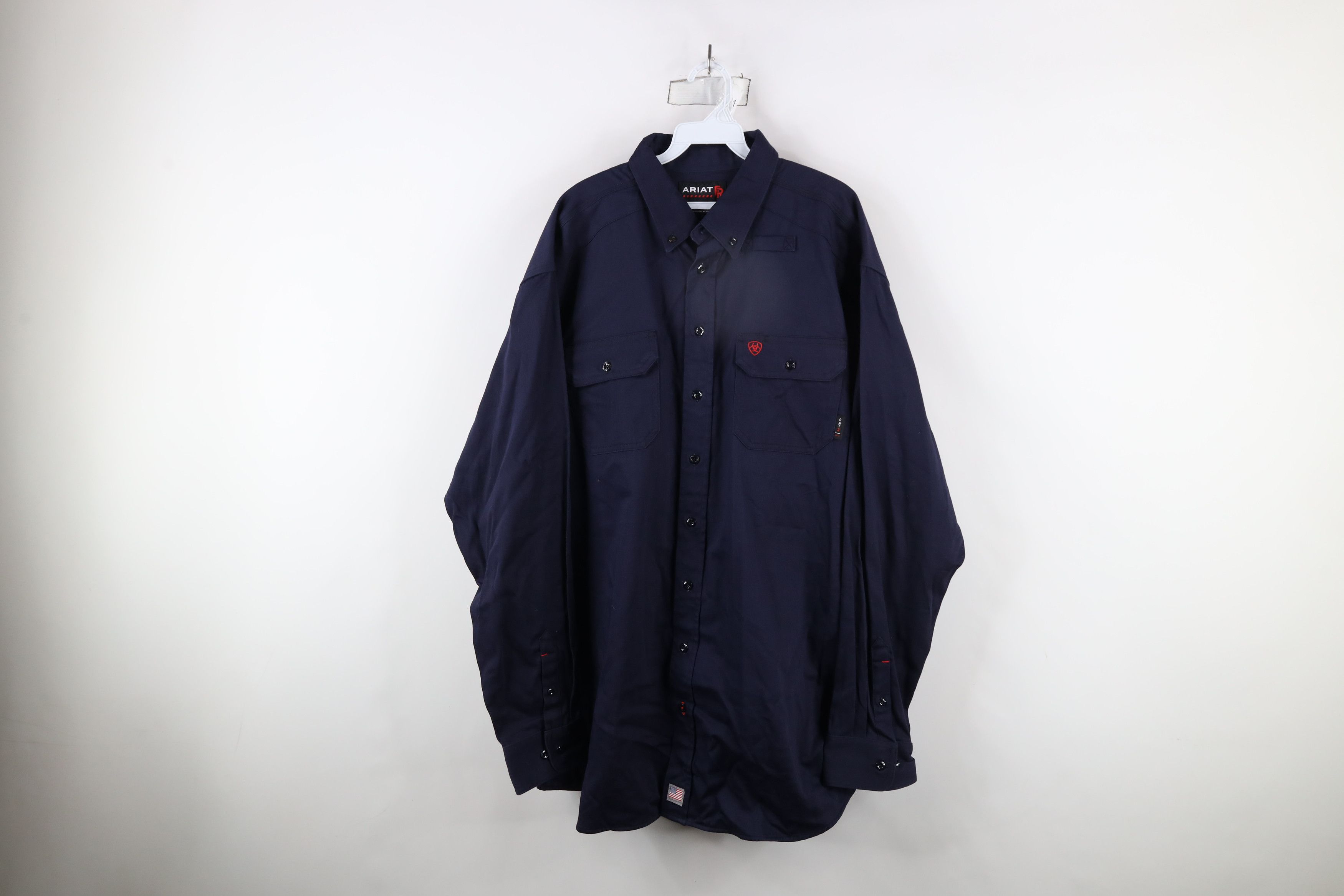 Ariat × Vintage Ariat FR Resistant CAT 2 8.9 ATPV Workwear Button Shirt Size US XXL / EU 58 / 5 - 1 Thumbnail
