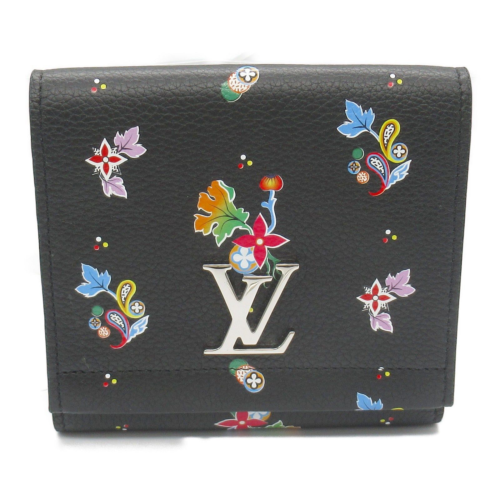 Louis Vuitton Louis Vuitton Portofeuil Rock Me Compact Double Hook Wallet Leather Taurillon Black Noir Size ONE SIZE - 1 Thumbnail