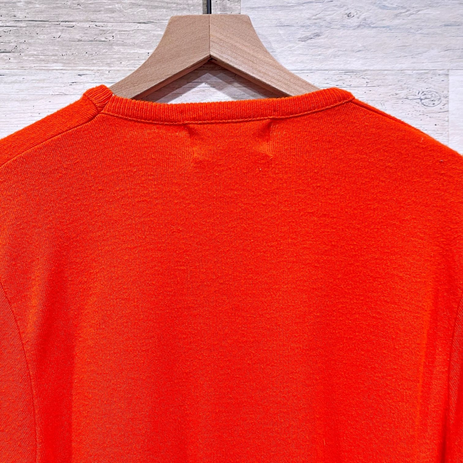 Other × Vintage Clemson Tigers Vintage 60s 70s Sweater Orange V Neck Mens L Size US L / EU 52-54 / 3 - 5 Thumbnail