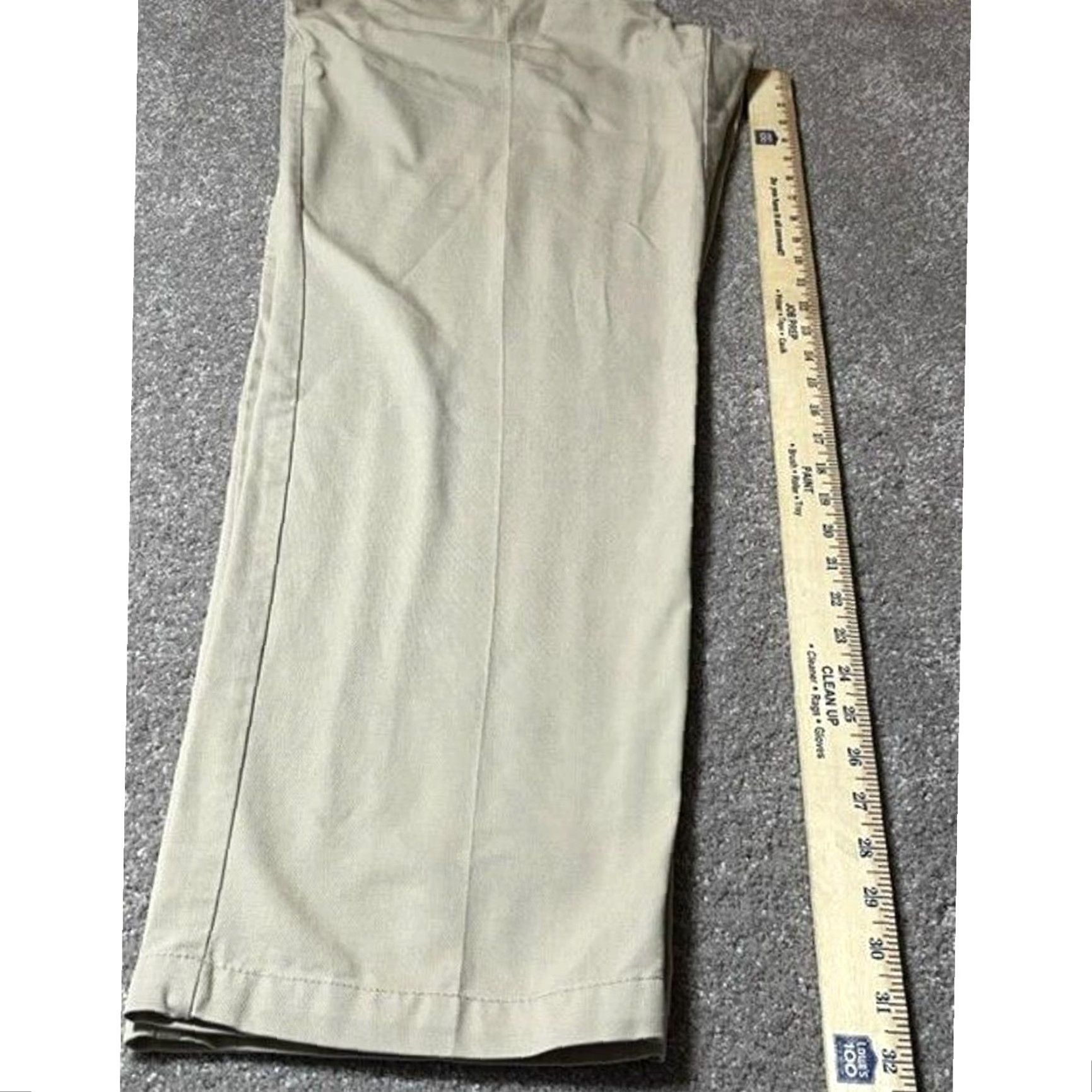 Lands' End Lands' End Chino Pants 36 Pleated Khaki Regular Men High Rise Comfortable Pockets Twill Workwear Casual Solid Inseam 32 Size US 36 / EU 52 - 5 Thumbnail