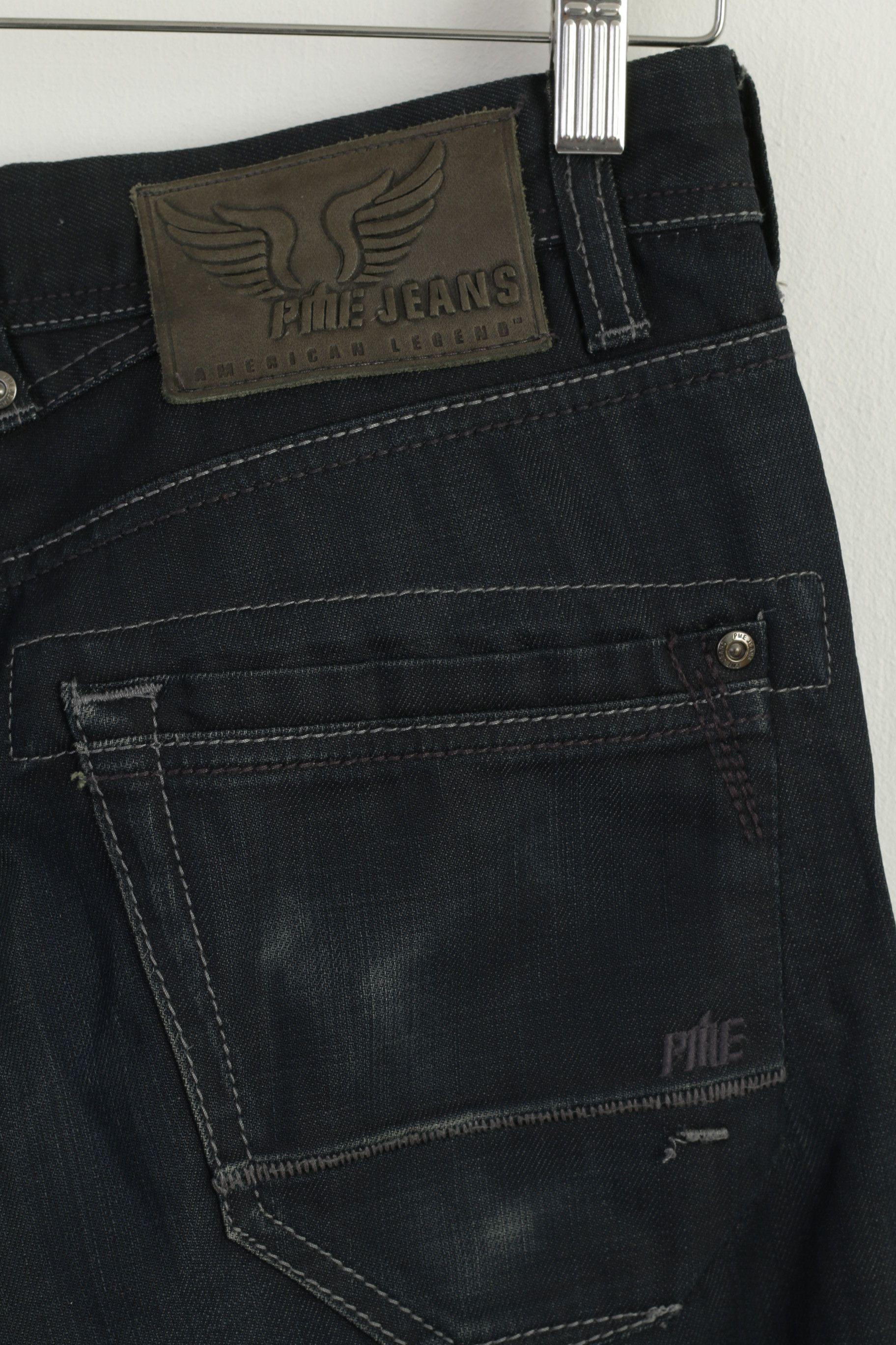 Other PME Men 30 Jeans Trousers Navy Cotton Jeans Flight 3216 Size US 30 / EU 46 - 6 Thumbnail