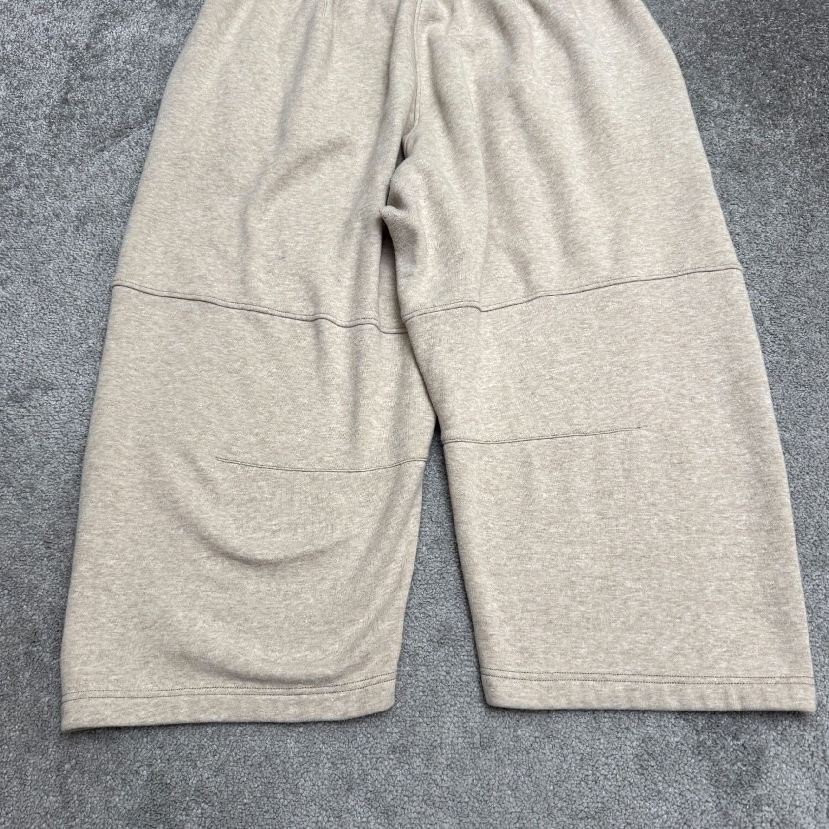 Vintage Savage x Fenty Sweatpants Womens Plus 2X Heather Oatmeal Beige Wide Leg Cropped Size 40" / US 18 - 6 Thumbnail