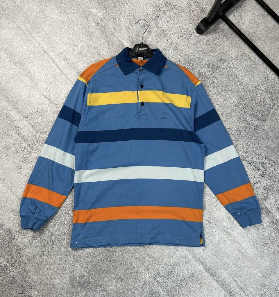 Paul & Shark Paul shark striped long sleeve polo T-shirt Size US M / EU 48-50 / 2 - 2 Thumbnail