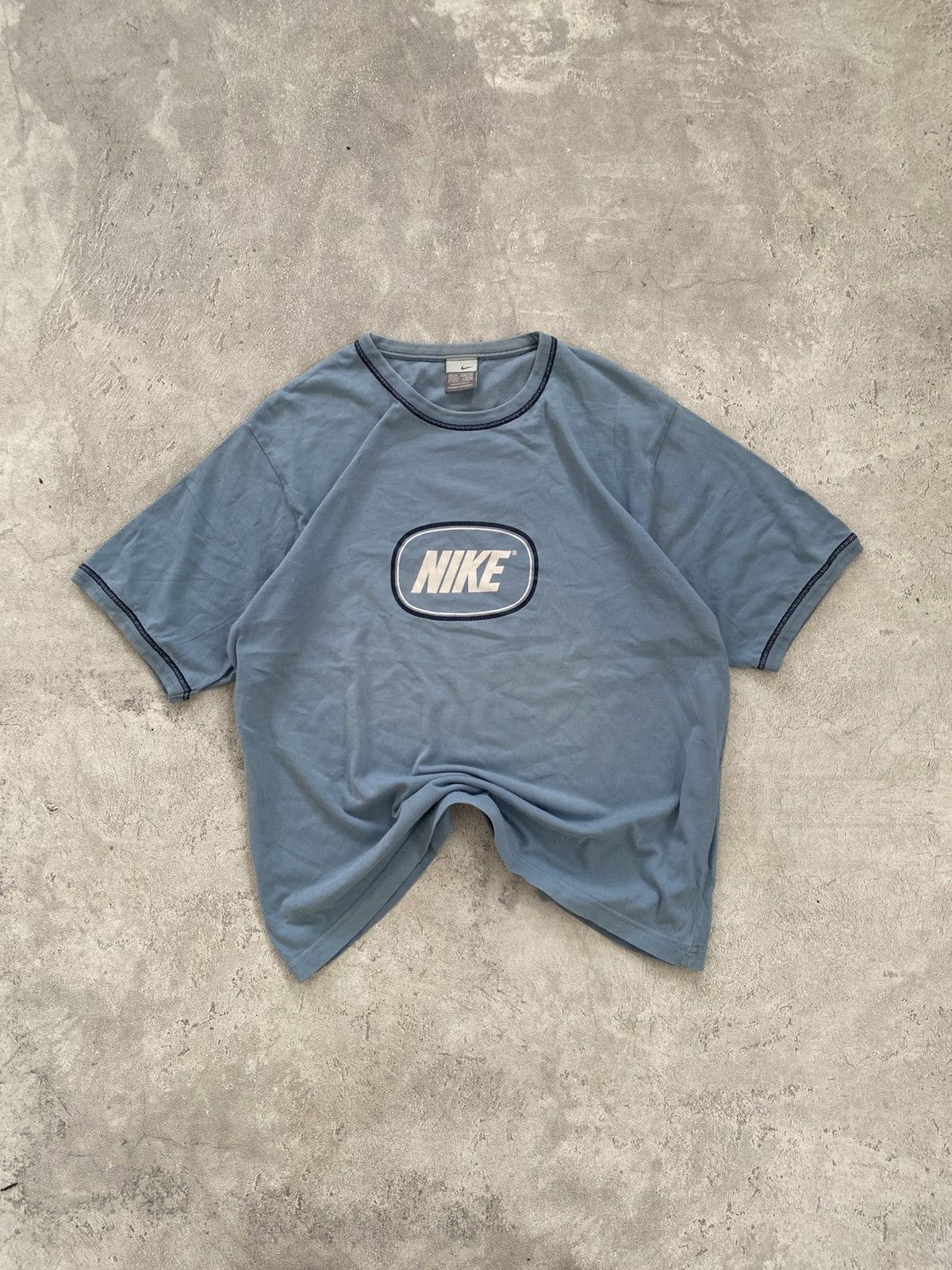 Nike VTG Y2K NIKE OVAL LOGO Size US L / EU 52-54 / 3 - 1 Thumbnail