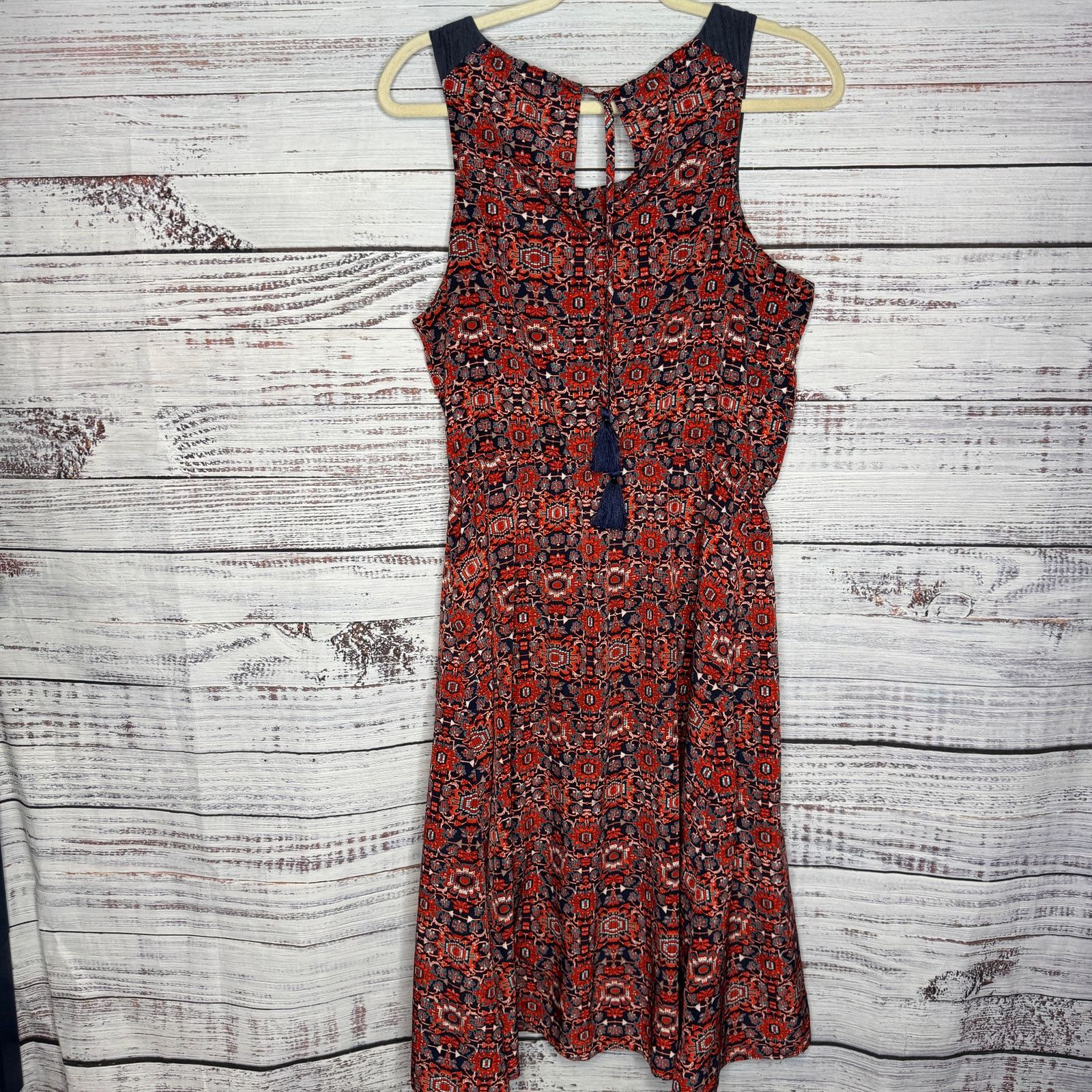 Athleta ATHLETA Printed Martinique Dress - Size Medium - Red Size M / US 6-8 / IT 42-44 - 5 Thumbnail