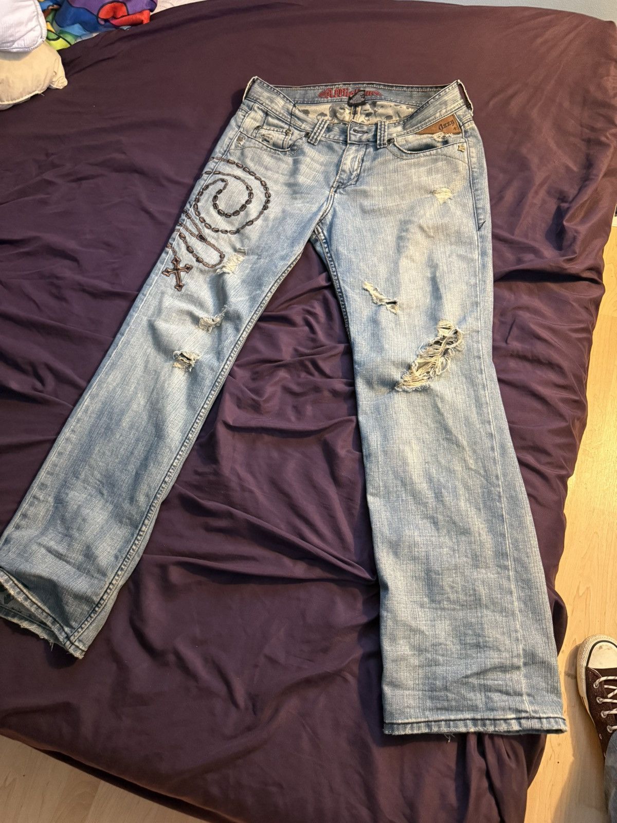 Affliction Affliction Ozzy Osborne jeans collaboration Size US 32 / EU 48 - 1 Thumbnail