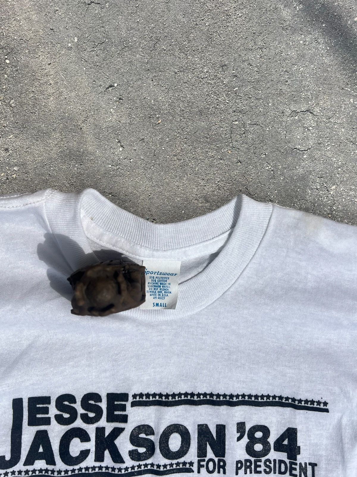 Vintage 1984 True Vintage Jesse Jackson Single Stitch T Shirt Size US S / EU 44-46 / 1 - 2 Thumbnail