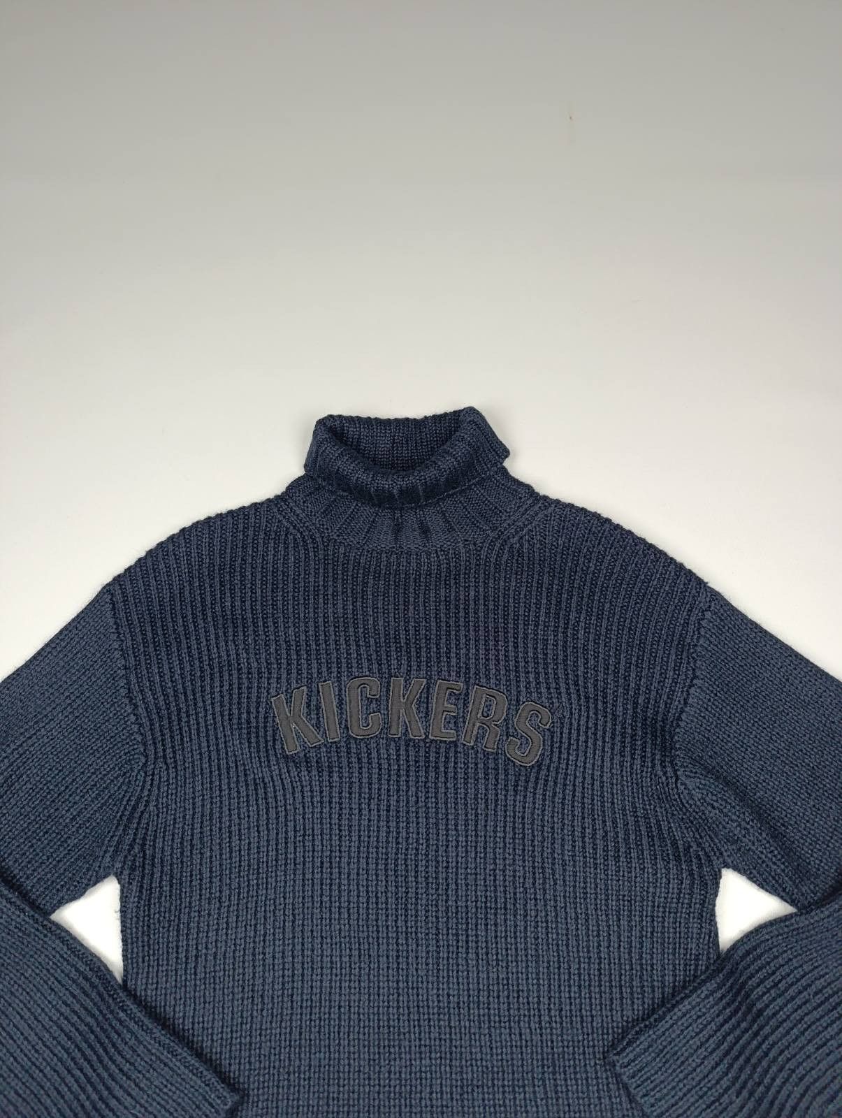 Kickers KICKERS VINTAGE KNIT WOOL SWEATER TURTLENECK Y2K AVANT GARDE Size US M / EU 48-50 / 2 - 2 Thumbnail