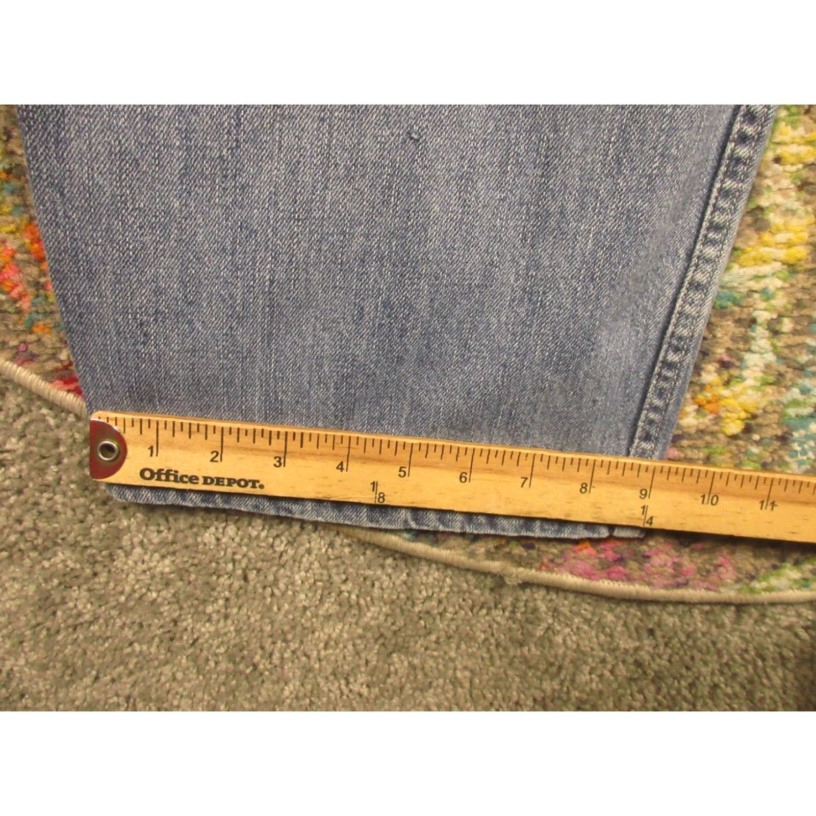 Anchor Blue VINTAGE Anchor Blue Jeans 33X30 Light Denim 5-Pocket Relaxed Straight Baggy Zipper Button Closure Mens 90s Grunge Baggy Jeans Size US 33 - 7 Thumbnail