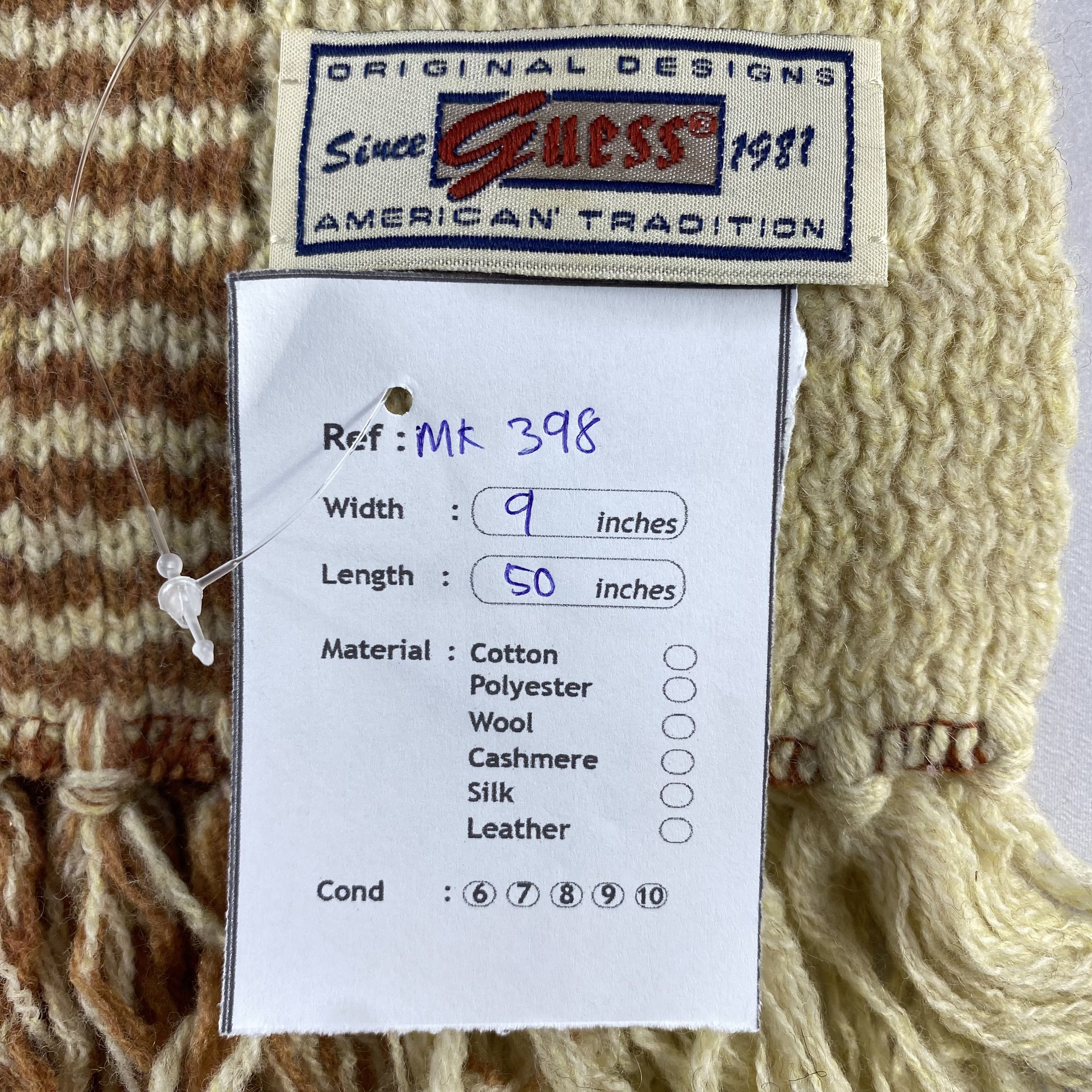 Guess Vintage Guess Stripe Scarf Neck Wrap Muffler Size ONE SIZE - 5 Thumbnail