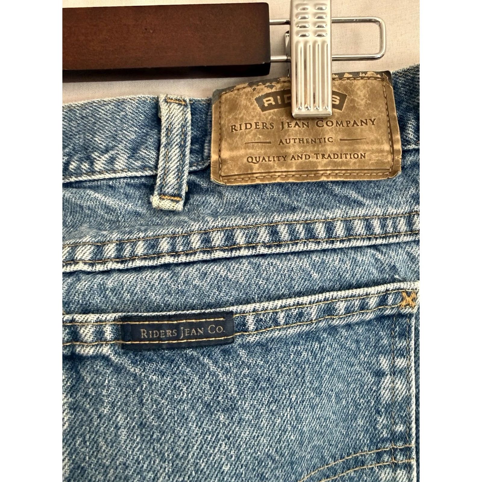 Lee VINTAGE Lee Riders Jeans Men 36x32 Blue Lee Zipper Medium Wash Denim USA Size US 36 / EU 52 - 3 Thumbnail