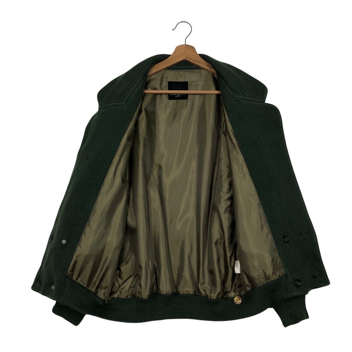 Japanese Brand Vintage GranSignore Double-Breasted Knit Bomber Jacket Size US M / EU 48-50 / 2 - 14 Thumbnail