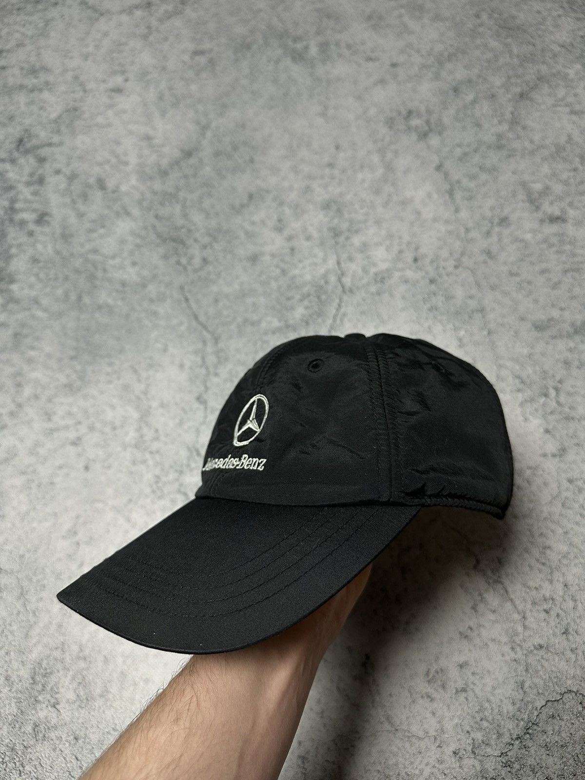 Mercedes-Benz Vintage Mercedes Benz Nylon Racing Earflap Trapper Cap Hat Size ONE SIZE - 7 Thumbnail