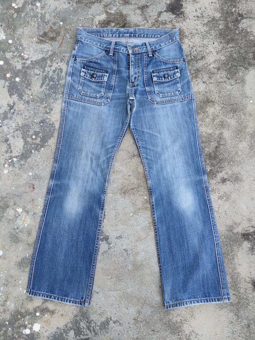 VINTAGE LEE BUSH PANTS FADED JEANS DENIM PANTS