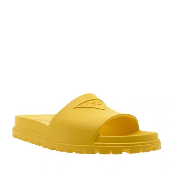 Prada o1B3y1r0226 Rubber Slides in Yellow Size US 9 / EU 42 - 3 Thumbnail